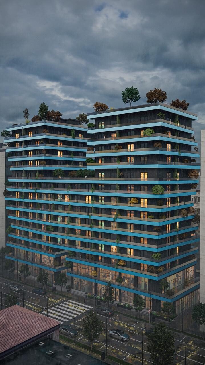 Apartament 1+1 për shitje, Azzure Living, Stadiumi, Durrës